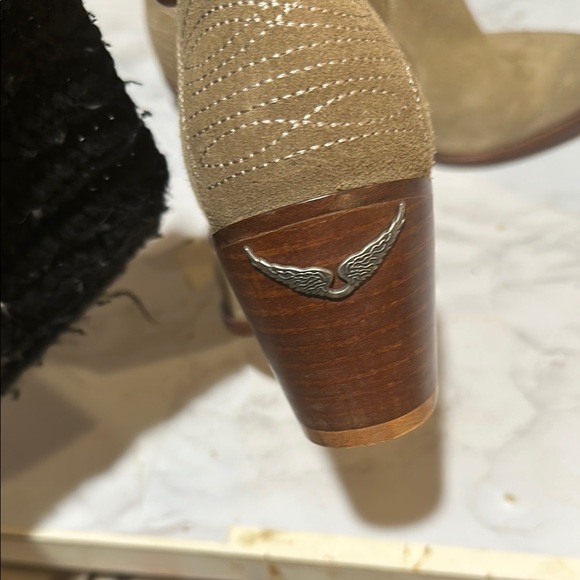 Zadig & Voltaire Tan Ankle Boots - Picture 4 of 9